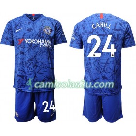 Camisolas de Futebol Chelsea Cahill 24 Criança Equipamento Principal 2019/20 Manga Curta